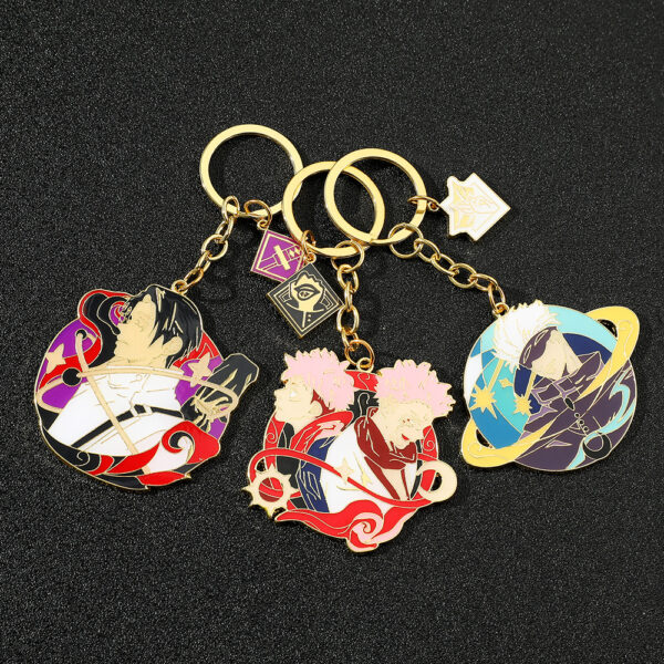 Wholesale Spell Attack Gojo Satoru Metal Pendant Keychain