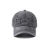 Wholesale Pure Cotton Washed Distressed Personalized Hole Five-pointed Star Baseball Cap