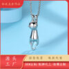 Wholesale Titanium Steel Kitten Necklace