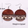 O1CN01aFY3Jd2CFrcyBnQou_2207539588445-0-cib Wholesale Christmas Half Round Wood Chips Patchwork Earrings