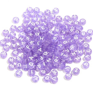 light purple bottom plus white mixed / (100 pcs/pack) diameter is about 7mm, thickness is about 4mm, hole diameter is about 1.5mm, 100pcs per pack