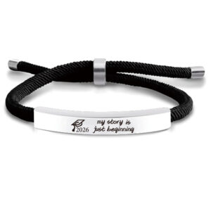 SLX030 black rope bracelet