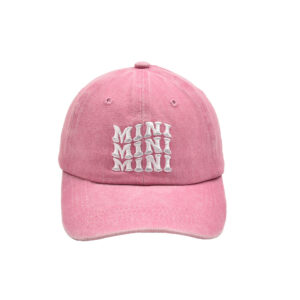 Pink-three-row MINI baseball cap