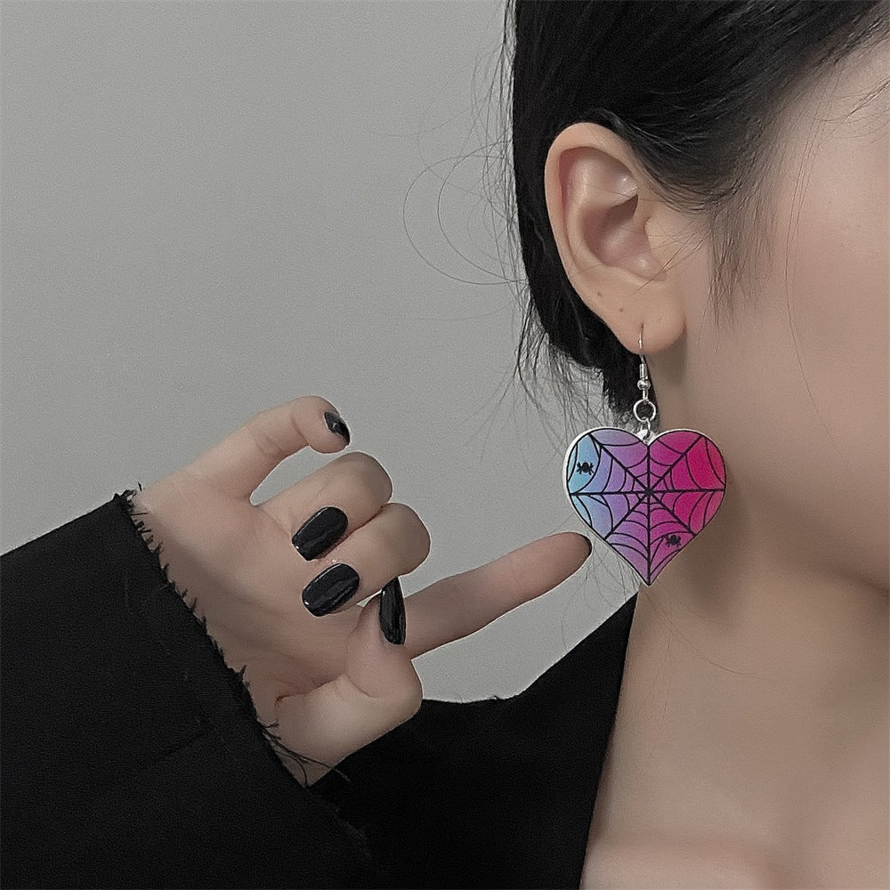Wholesale Love Skeleton Cartoon Alloy Earrings