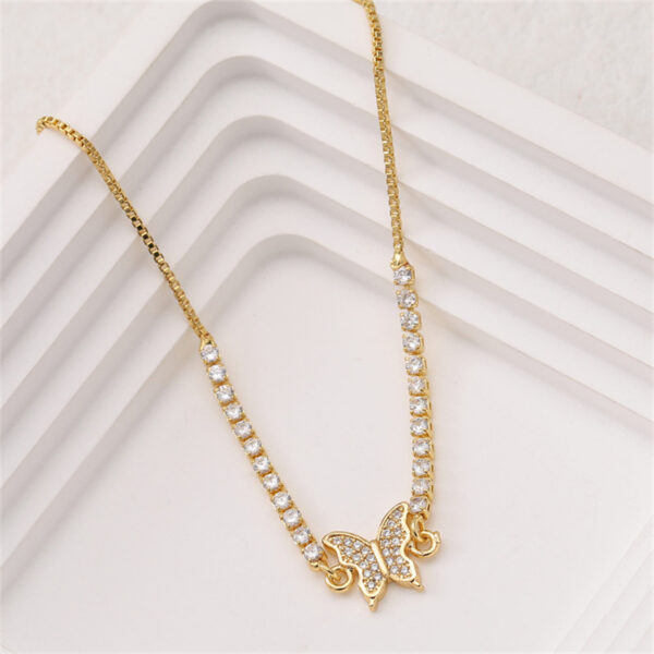 Wholesale Bow Zircon Adjustable Bracelet