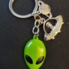 Wholesale Green Alien Spaceship Rocket Alloy Keychains