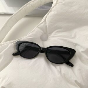 Single sunglasses / black frame gray sheet