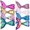 Wholesale Cartoon Mermaid Tail Flip Sequin Fabric Hair Clip