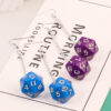Wholesale Polygon Dice Acrylic Earrings
