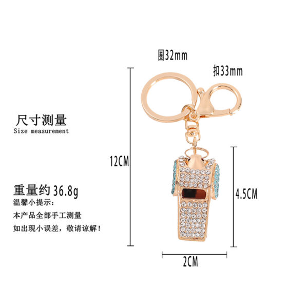 Wholesale Rhinestone Whistle Alloy Keychains