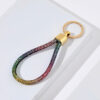 Wholesale Resin Colorful Rhinestone Lanyard Keychain