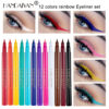 Wholesale Rainbow DIY Color Eyeliner Liquid Is Not Easy To Smudge Matte Eyeliner Pen