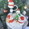 Wholesale Christmas Snowman Full Coverage Large Board Ice King Cup Accessories