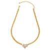 O1CN01aSTifZ2GlheLLWjtd_2208966519056-0-cib Wholesale Full Diamond Retro Heart Shaped Necklace Collarbone Chain
