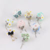 Wholesale Luminous Gemstone Tassel Flower Polymer Clay DIY Beads