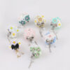 Wholesale Luminous Gemstone Tassel Flower Polymer Clay DIY Beads