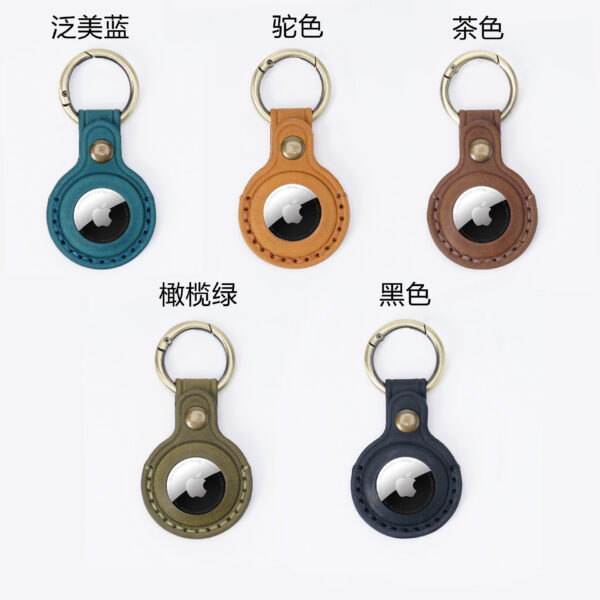 O1CN01aTwj5X1XF2eC12gn9_2986102893-0-cib Wholesale for Apple AirTag Anti-loss Protective Case Leather Keychain
