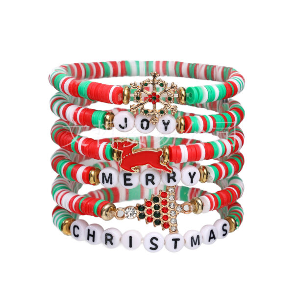 Wholesale Christmas Halloween Set Polymer Clay Bracelet