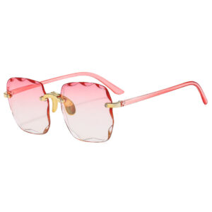Wholesale Two Color Gradient Square PC Sunglasses