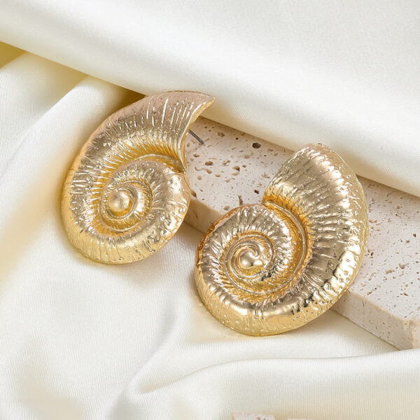 Wholesale Holiday Beach Style Conch Earrings Alloy Earrings