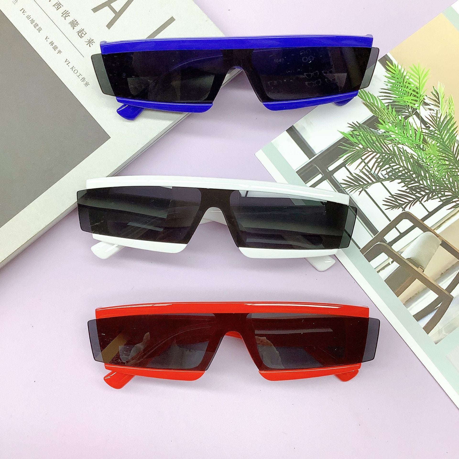 Wholesale PC Irregular Conjoined Film Chilen's Sunglasses