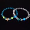 O1CN01aVcRL22IVKfTdCv6l_3919529291-0-cib Wholesale Glow Starfish Boho Turquoise Luminous Bracelet