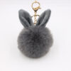 Wholesale Rabbit Ears Fur Ball Keychain Plush