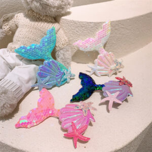 O1CN01aXsIkF1qjhmiqIsfD__1091725532-0-cib Wholesale Sequin Cartoon Seashell Mermaid Hair Clip For Kids