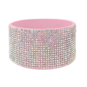 Ab pink diamond flat bottom/pink cup cover