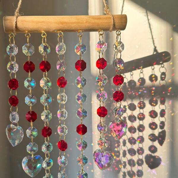 Wholesale Sun Catcher Irregular Wood Stick Fantasy Crystal Wind Chime Pendant
