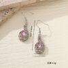 Wholesale Colorful Zirconia Personalized Colorful Rhinestone Tassel Long Earrings