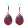Wholesale Flowers Water Drop Glass Earrings