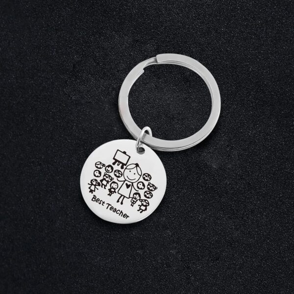 Wholesale Teacher's Day Gift Stainless Steel Keychain