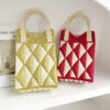 O1CN01adhzMW1RgAPlmeB7A_4217842140-0-cib Wholesale Geometry Diamond Bag Mini Polyester One Shoulder Handbag