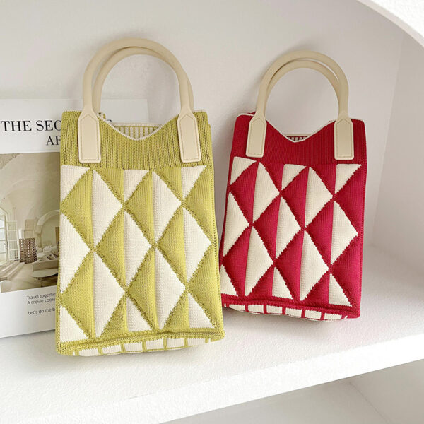 O1CN01adhzMW1RgAPlmeB7A_4217842140-0-cib Wholesale Geometry Diamond Bag Mini Polyester One Shoulder Handbag
