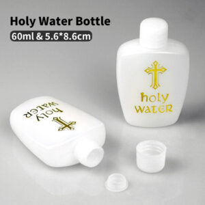 Wholesale Cross Holy Water Bottle Gold Plated Plastic Bottle HolyWater Bottle Baptist Bottle
