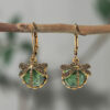 Wholesale Vintage Dragonfly Green Bohemian Earrings