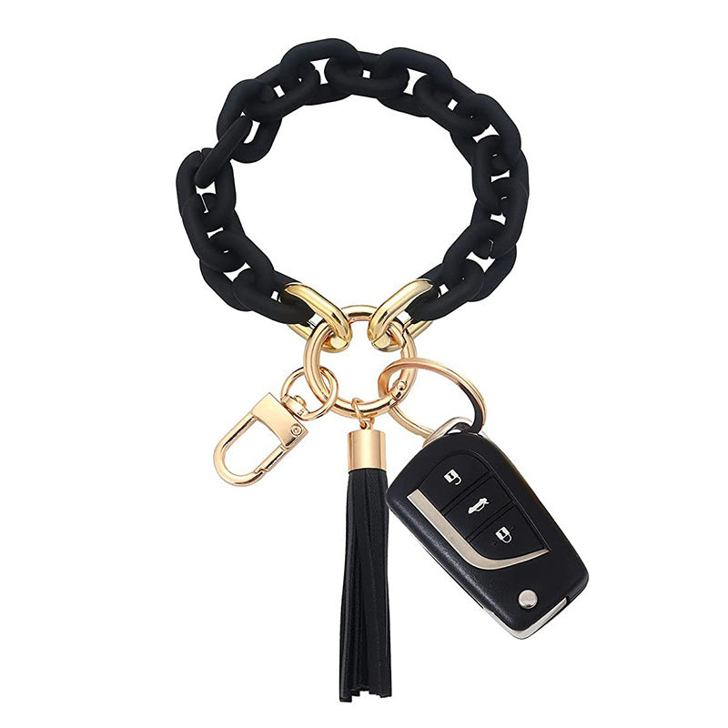 Wholesale Tassel Acrylic Bracelet Keychain