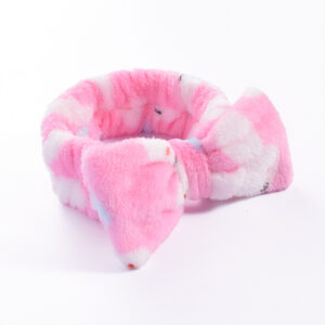 28#Pink rabbit (bow headband)