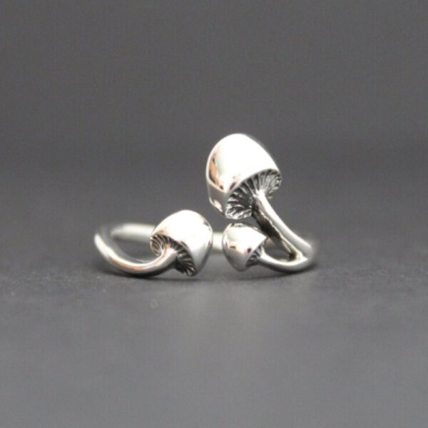 Wholesale Alloy Open Mushroom Rings