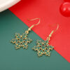 Wholesale Design New Year's Snowflake Earrings