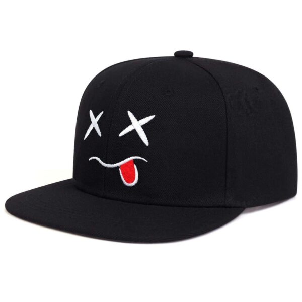 Wholesale Wide Brimmed Personalized Grinning Expression Cotton Baseball Caps