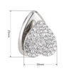 Wholesale Valentine's Day Zinc Alloy Diamond-encrusted Adhesive Heart-shaped Hook