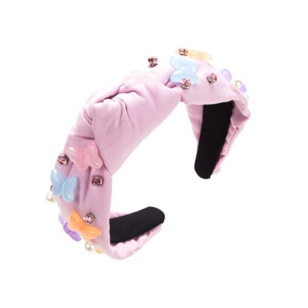 O1CN01ahbJd62LDsTyuLzMN_2206398079659-0-cib Wholesale Resin Butterfly Accessory Diamond Pearl Knotted Headband
