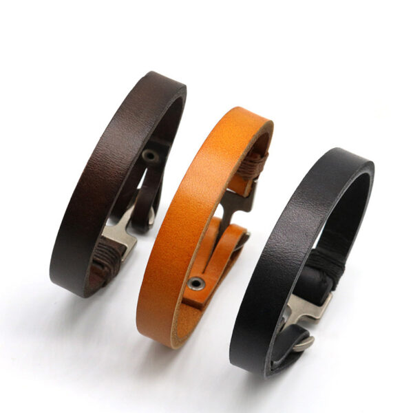 O1CN01ahjiKh29v8KVKIsIf_2201202028129-0-cib Wholesale Cowhide Smooth Personalized Boat Anchor Woven Bracelet