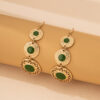 Wholesale Vintage Geometric Drip Alloy Earrings