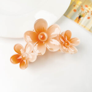 Gradient 3 flowers-jelly Orange / Plastic/resin/abs