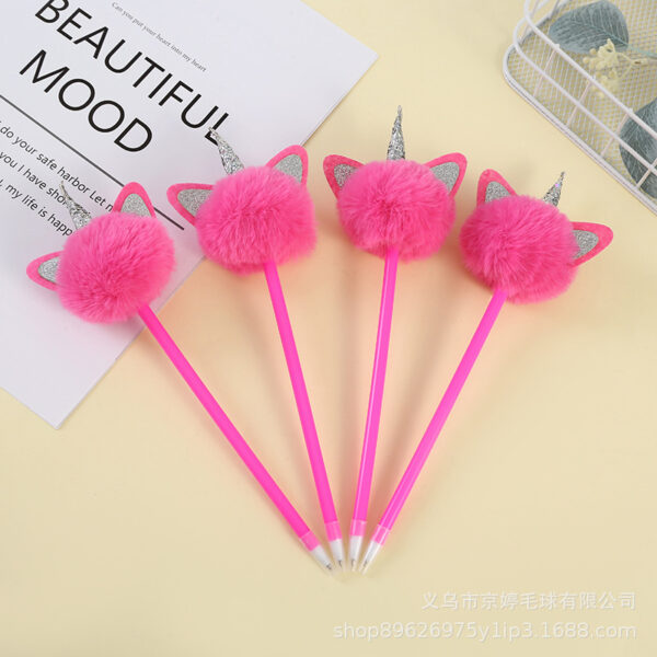 Wholesale Plastic Plush Cartoon Ballpoint Pens
