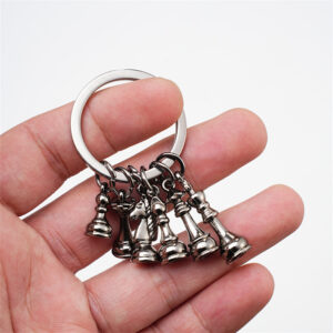 15 Chess Keychain Guns Black