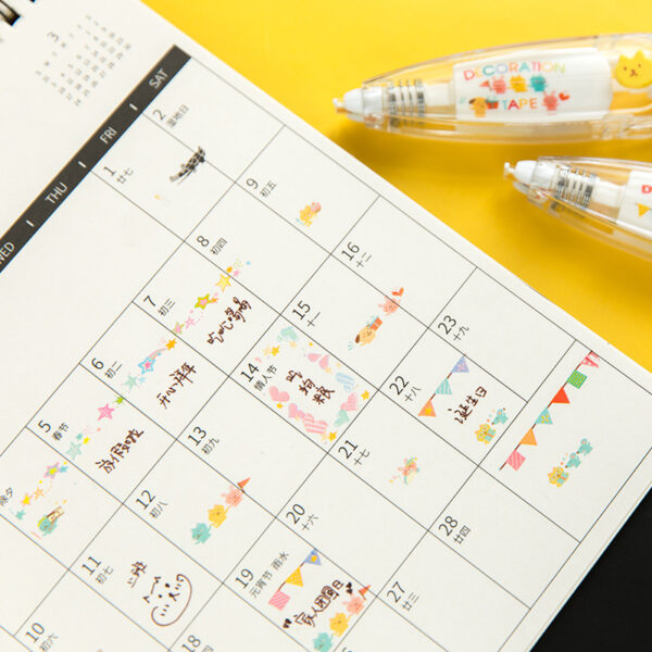 Wholesale Plastic Lace Correction Tape Ballpoint Pen